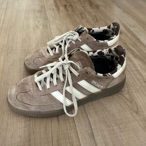 Adidas Handball Spezial Chalky Brown Cow Print (Women's) US 8
